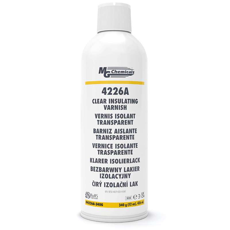 Clear Insulating Varnish, Aerosol 12 Ounce Can